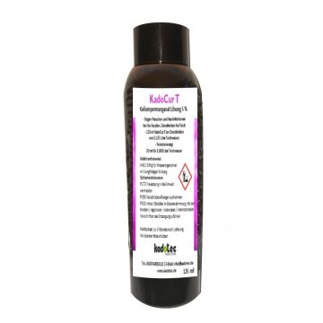 KadoCur T - Kaliumpermanganat Lösung 5 % - Koi Karpfen -125ml Flasche