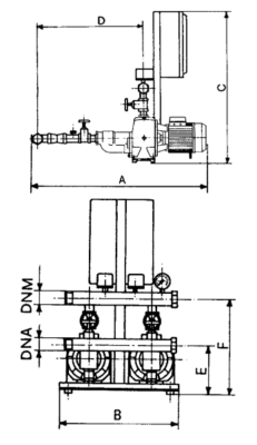 Druckerhöhungsanlage 2x CABt 150